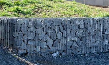 Mur à gabion avec couvercle pour une esthétique soignée et harmonisée